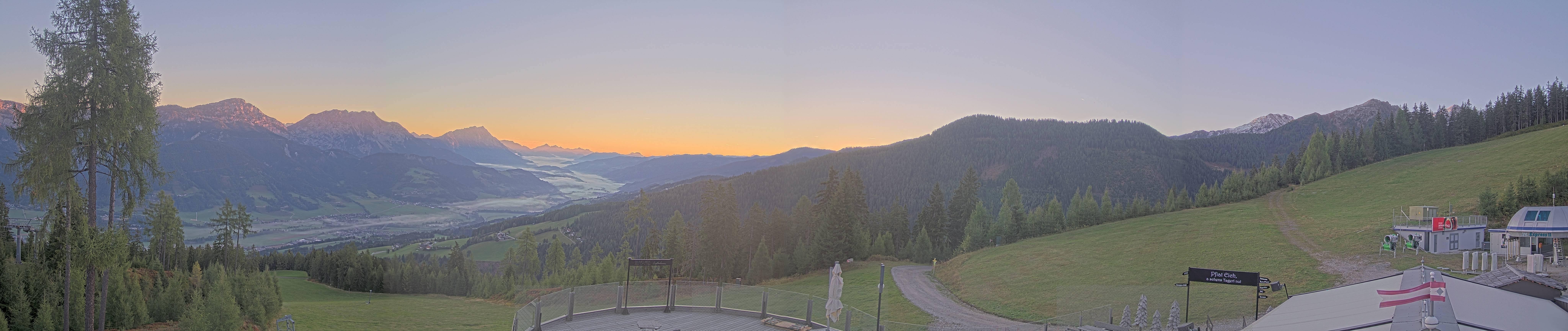 Archiv Foto Webcam Hauser Kaibling - Blick ins Ennstal von der Knapplhütte