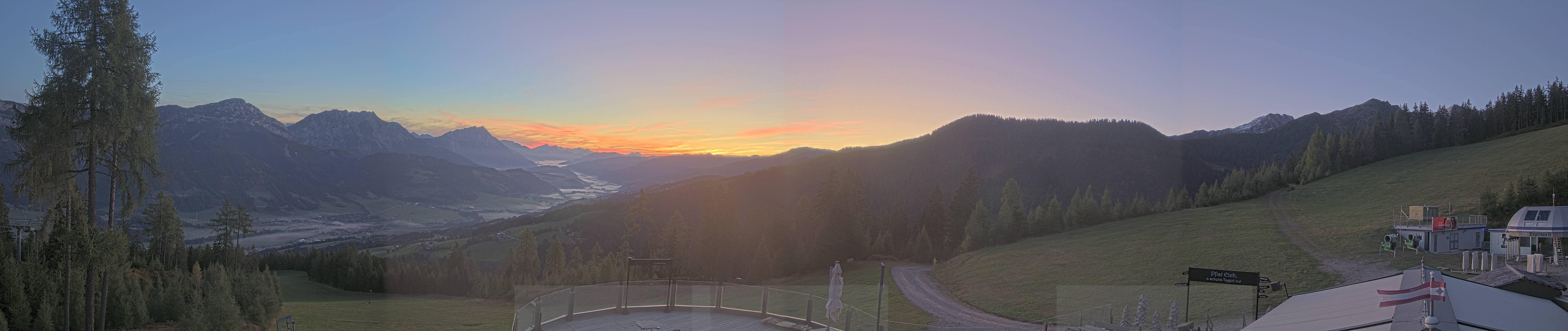 Archived image Webcam Hauser Kaibling - View towards valley Enns