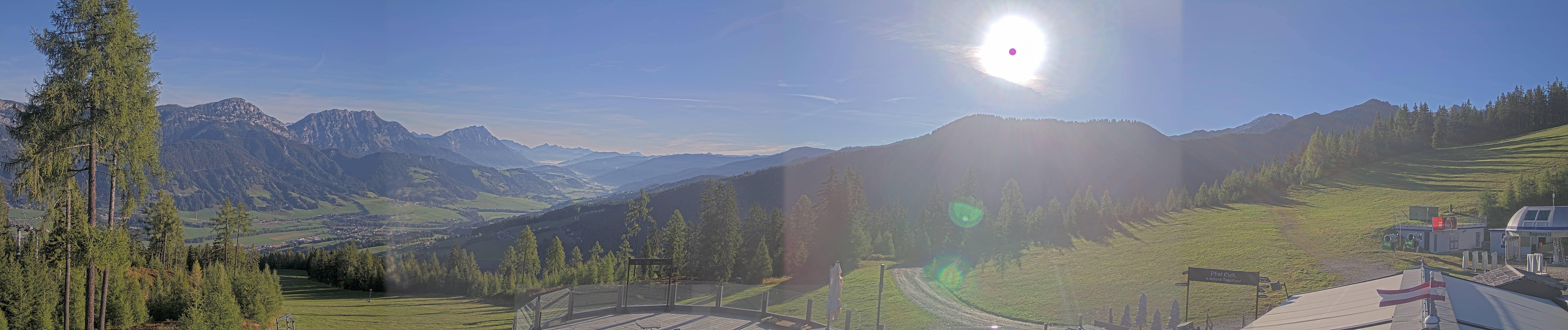 Archived image Webcam Hauser Kaibling - View towards valley Enns