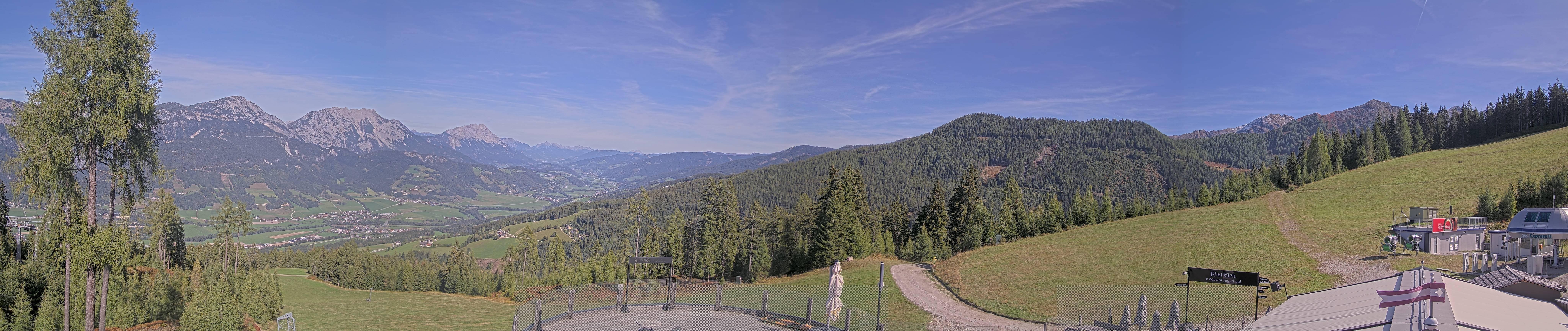 Archived image Webcam Hauser Kaibling - View towards valley Enns