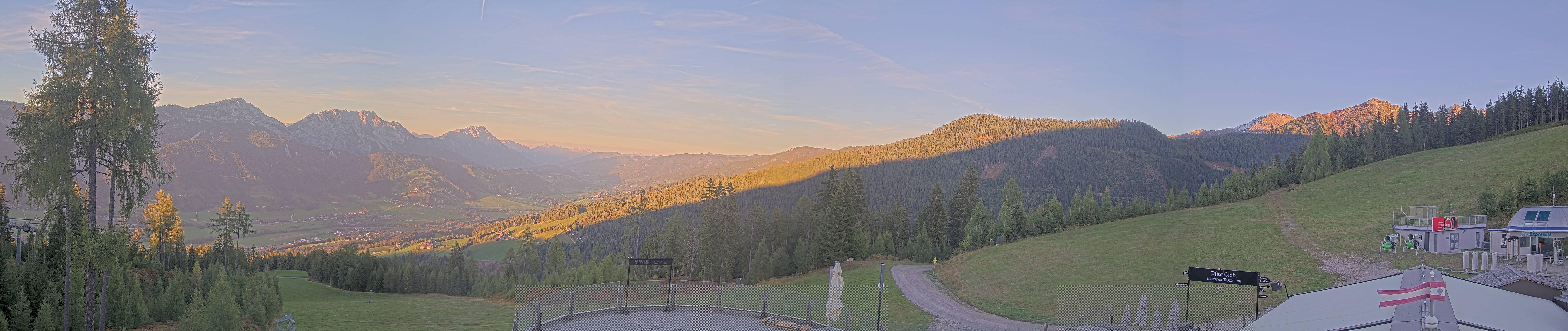 Archived image Webcam Hauser Kaibling - View towards valley Enns
