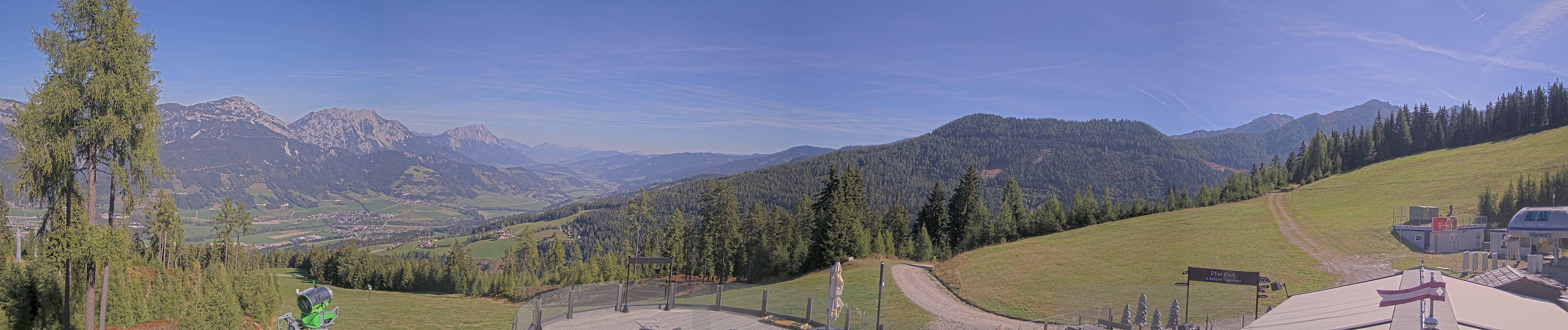 Archived image Webcam Hauser Kaibling - View towards valley Enns