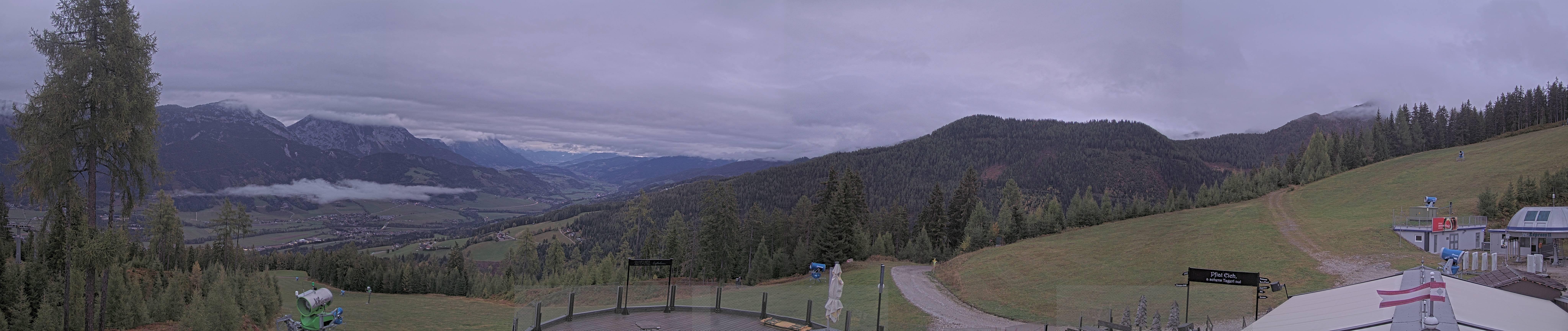 Archived image Webcam Hauser Kaibling - View towards valley Enns