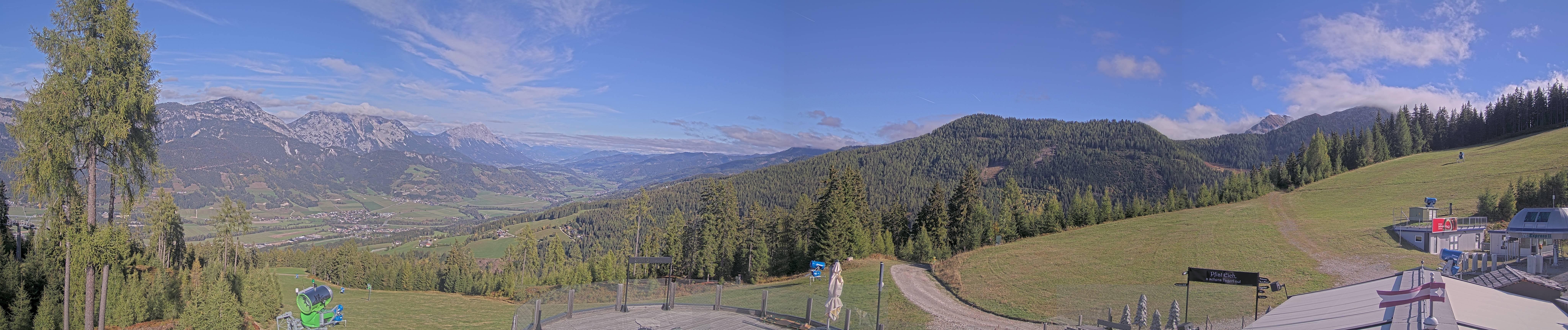 Archived image Webcam Hauser Kaibling - View towards valley Enns