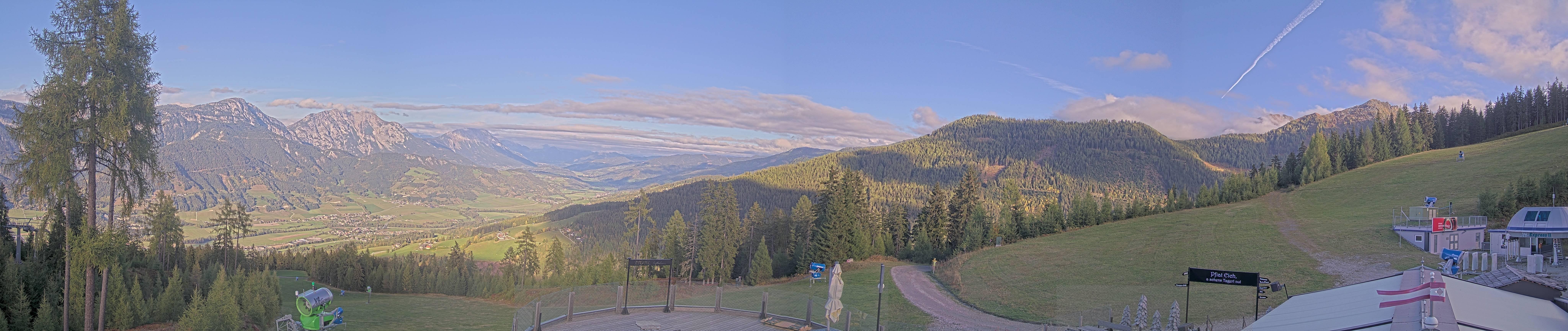 Archived image Webcam Hauser Kaibling - View towards valley Enns