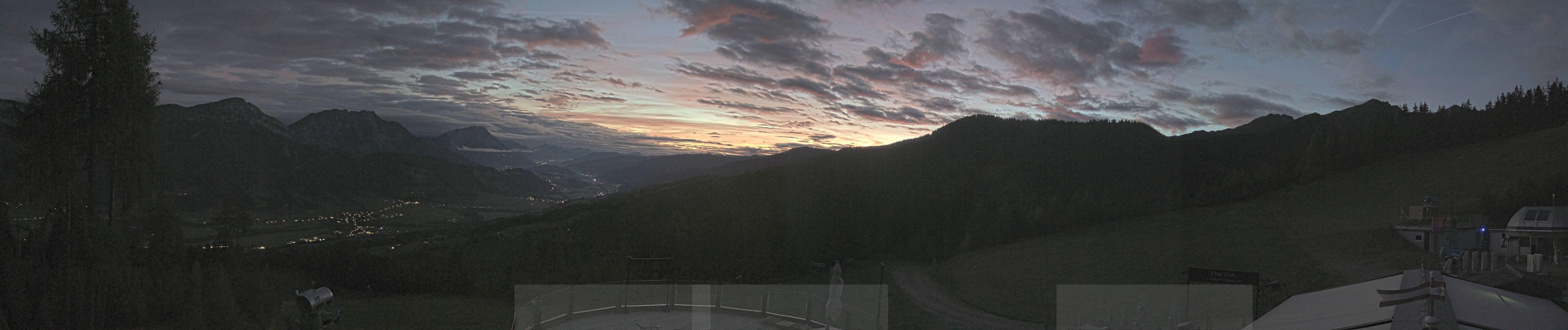 Archiv Foto Webcam Hauser Kaibling - Blick ins Ennstal von der Knapplhütte