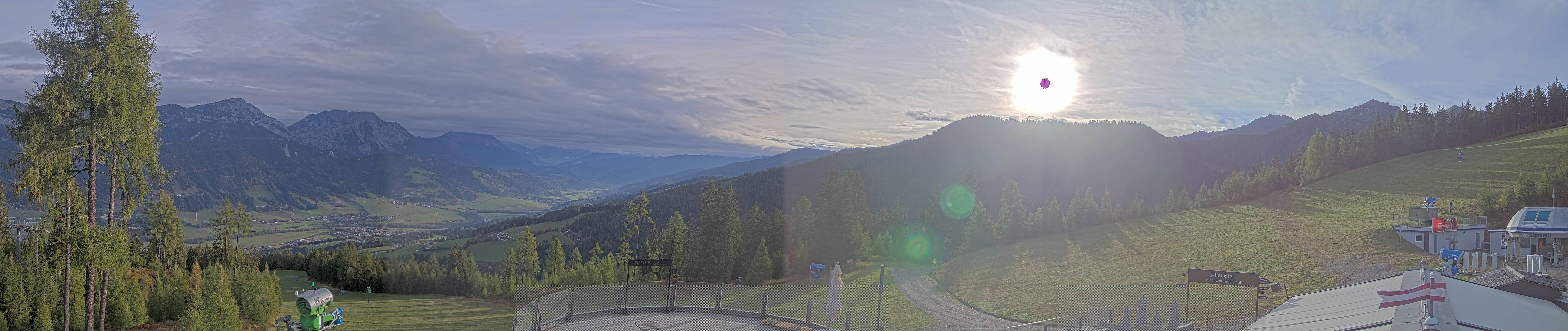 Archived image Webcam Hauser Kaibling - View towards valley Enns