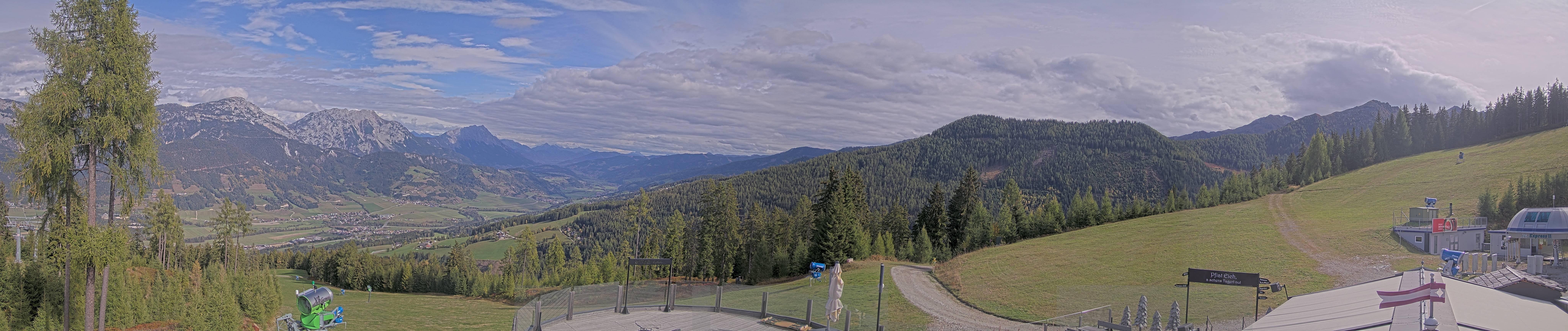 Archived image Webcam Hauser Kaibling - View towards valley Enns