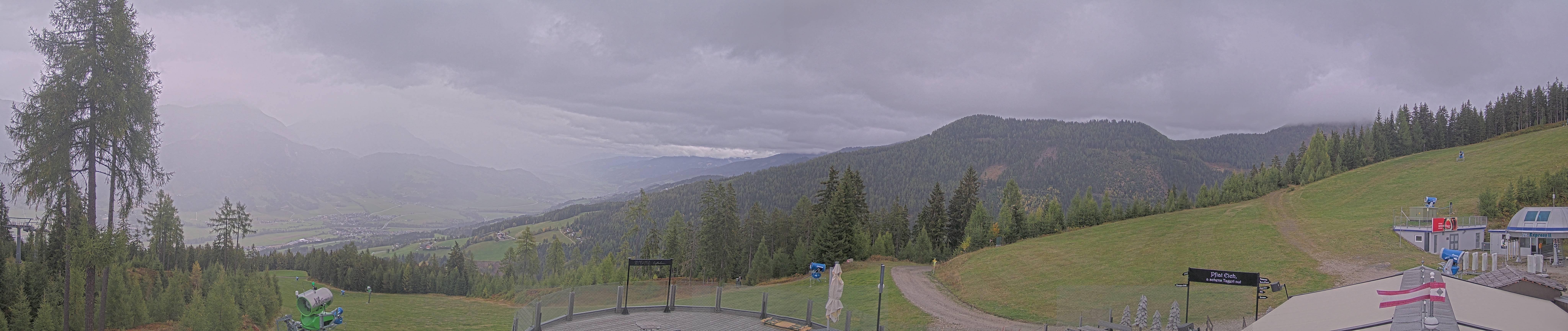 Archived image Webcam Hauser Kaibling - View towards valley Enns