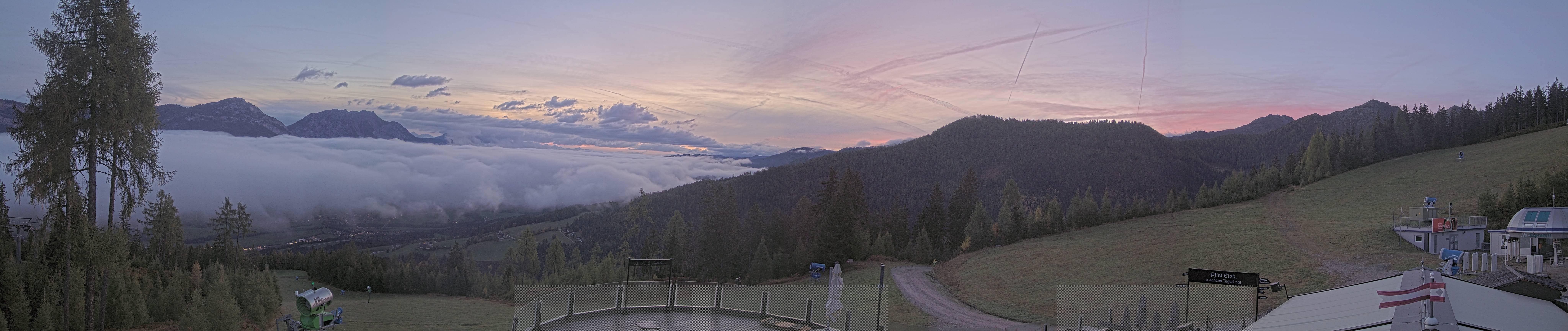 Archiv Foto Webcam Hauser Kaibling - Blick ins Ennstal von der Knapplhütte