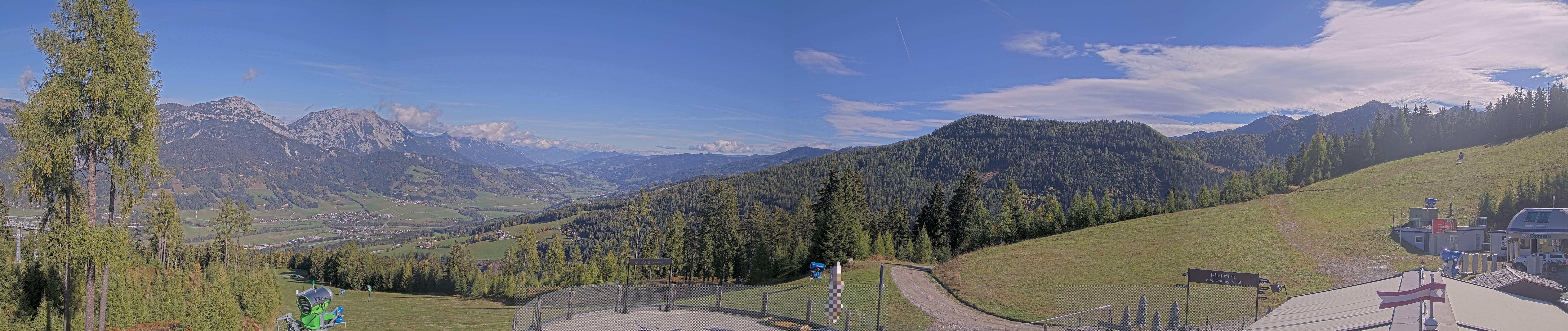 Archiv Foto Webcam Hauser Kaibling - Blick ins Ennstal von der Knapplhütte
