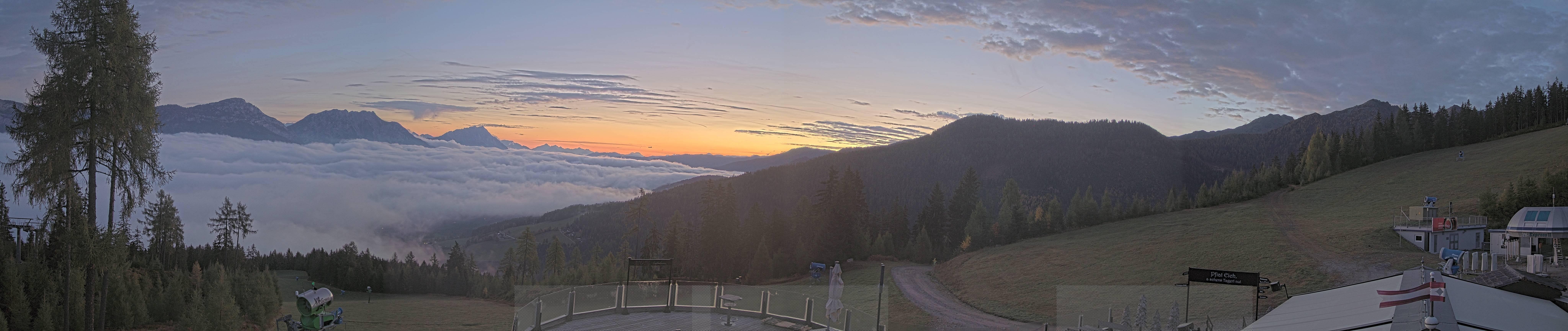 Archived image Webcam Hauser Kaibling - View towards valley Enns