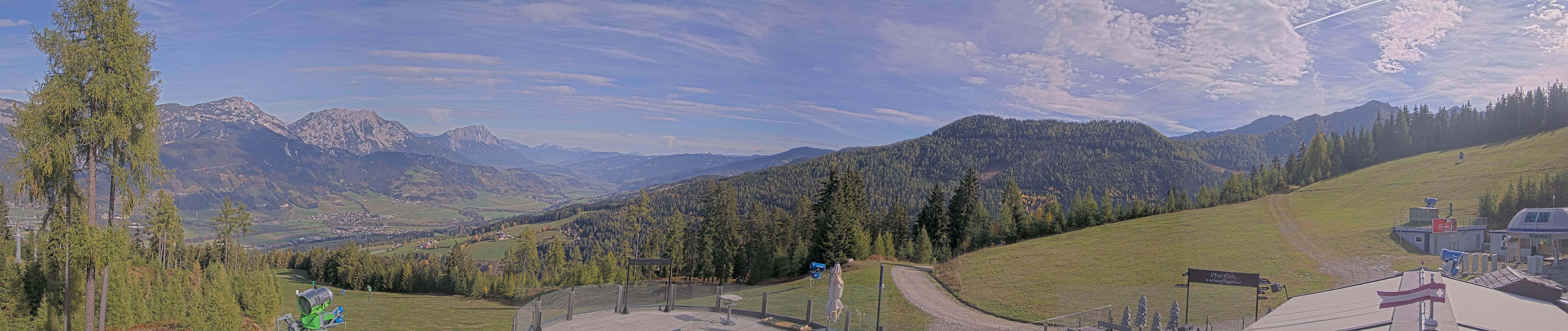 Archived image Webcam Hauser Kaibling - View towards valley Enns