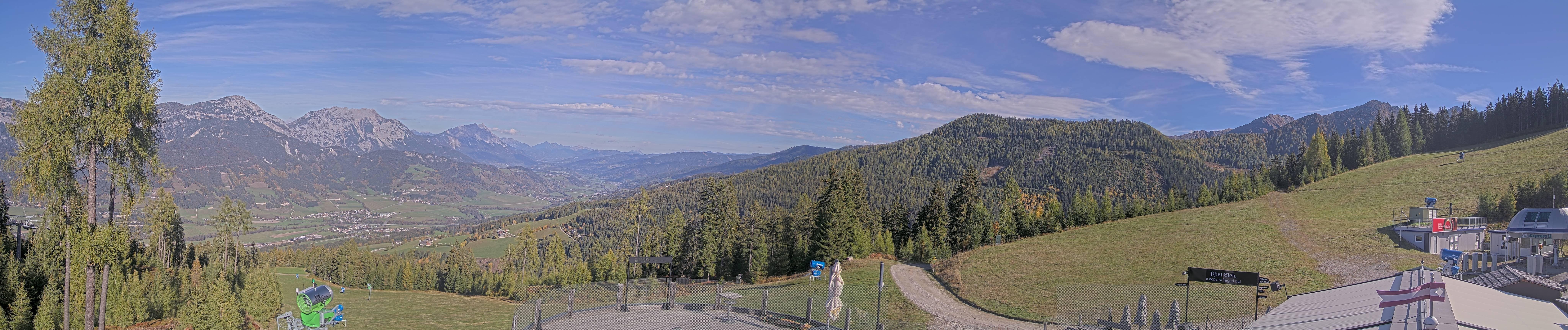 Archived image Webcam Hauser Kaibling - View towards valley Enns