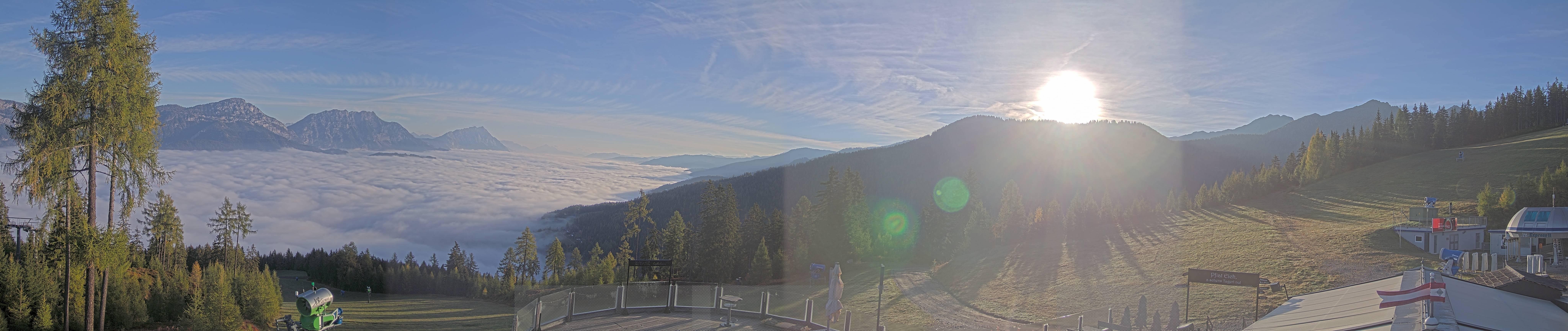Archiv Foto Webcam Hauser Kaibling - Blick ins Ennstal von der Knapplhütte