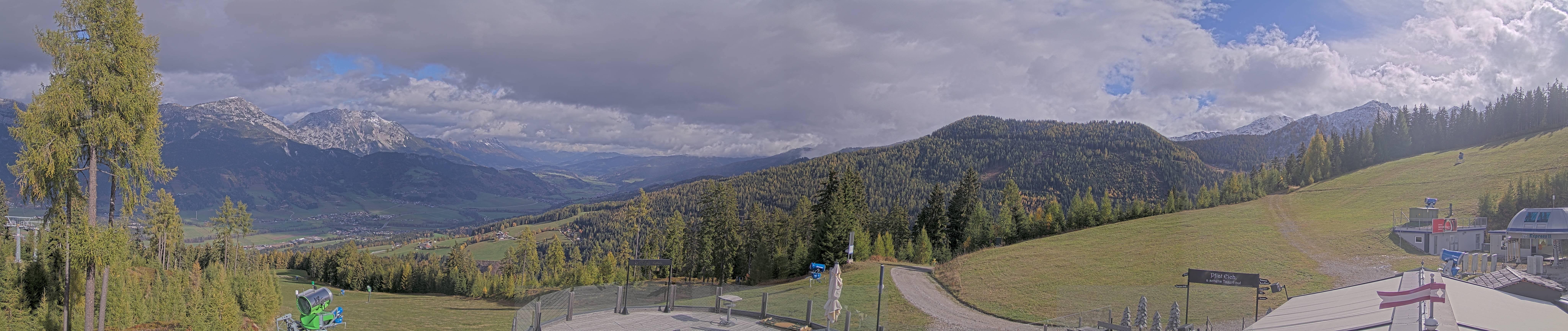 Archiv Foto Webcam Hauser Kaibling - Blick ins Ennstal von der Knapplhütte