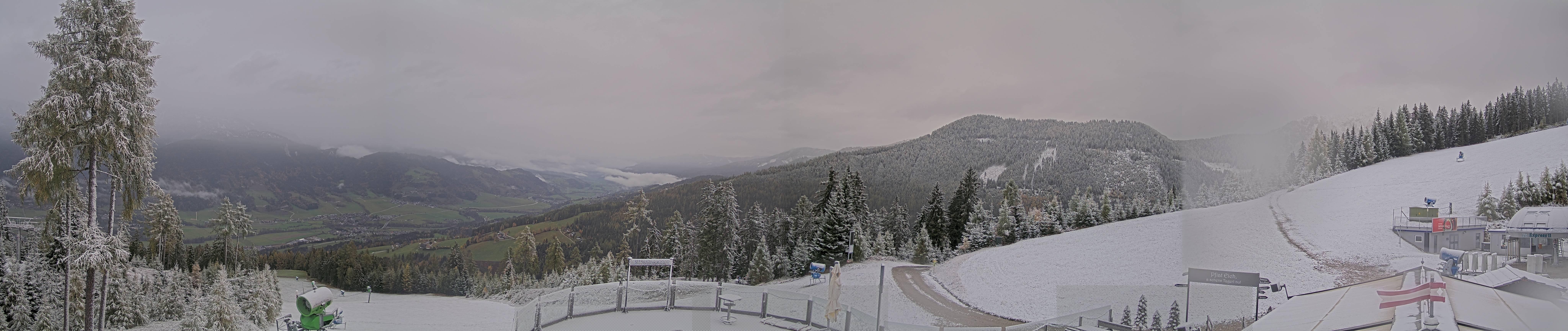 Archived image Webcam Hauser Kaibling - View towards valley Enns