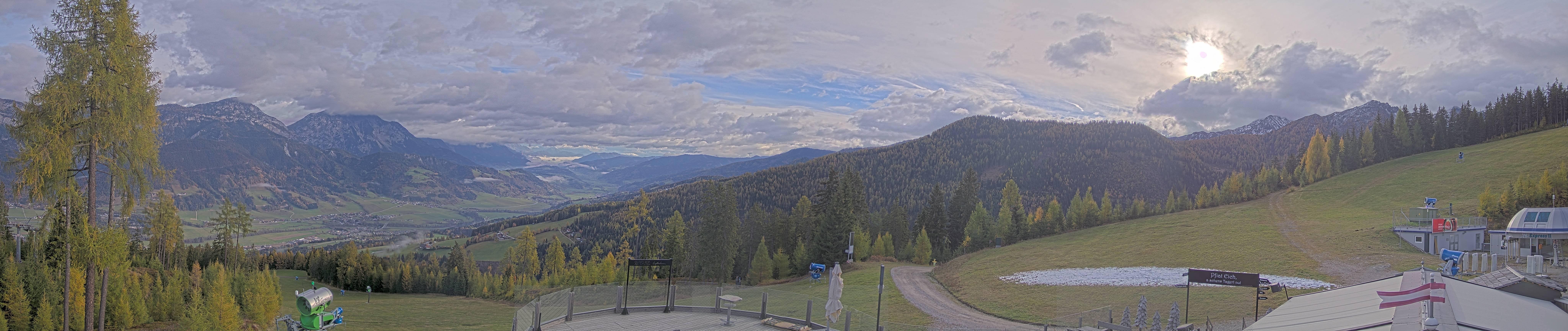 Archived image Webcam Hauser Kaibling - View towards valley Enns