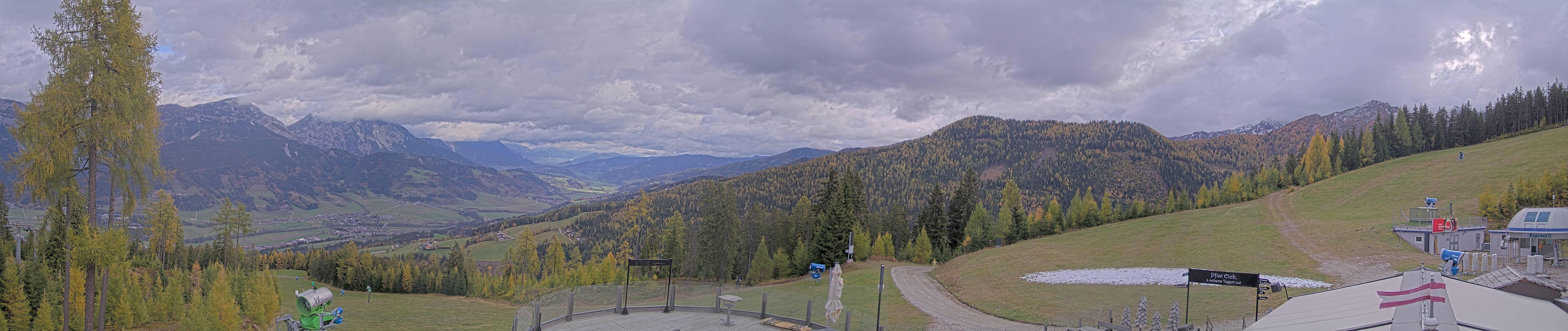 Archived image Webcam Hauser Kaibling - View towards valley Enns