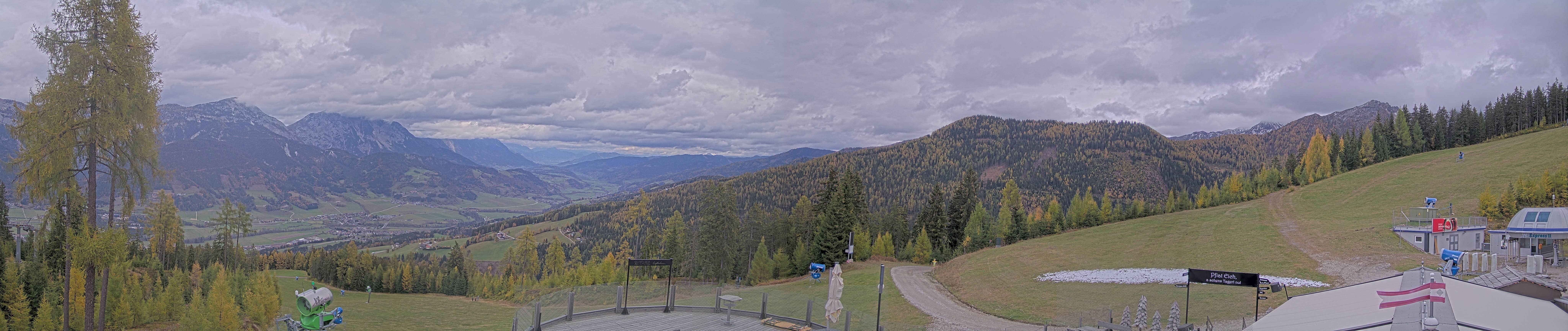 Archived image Webcam Hauser Kaibling - View towards valley Enns