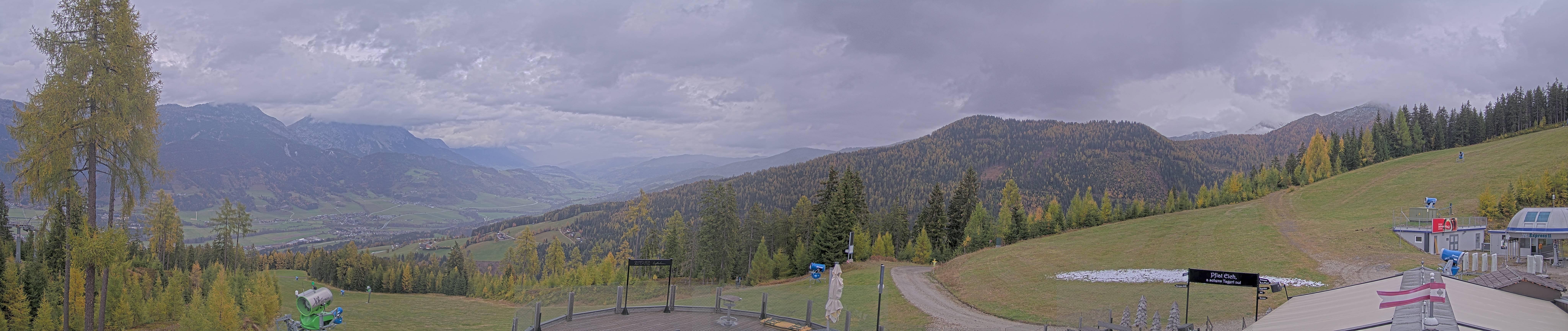 Archived image Webcam Hauser Kaibling - View towards valley Enns