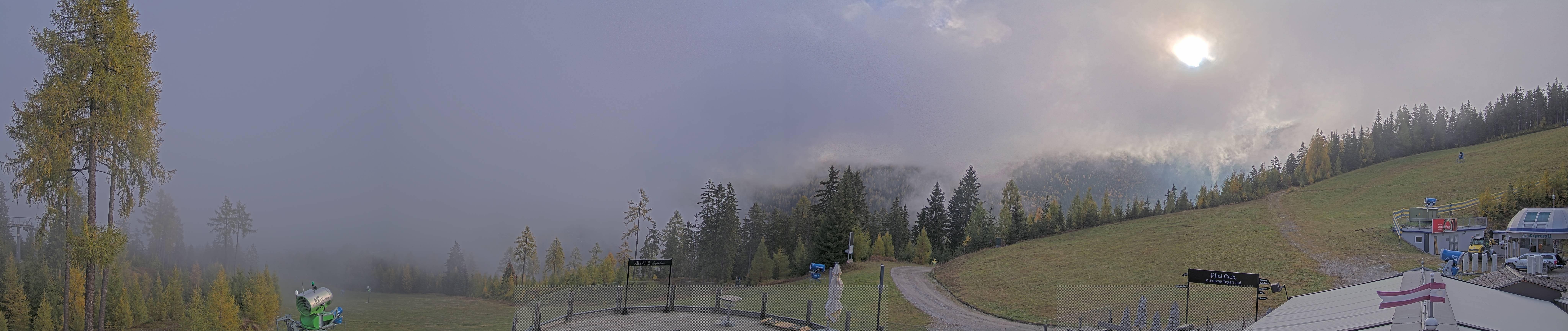 Archiv Foto Webcam Hauser Kaibling - Blick ins Ennstal von der Knapplhütte