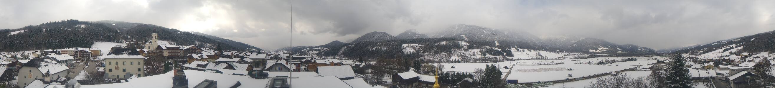 Archived image Webcam View from hotel Herrschaftstaverne (Haus im Ennstal, Styria)