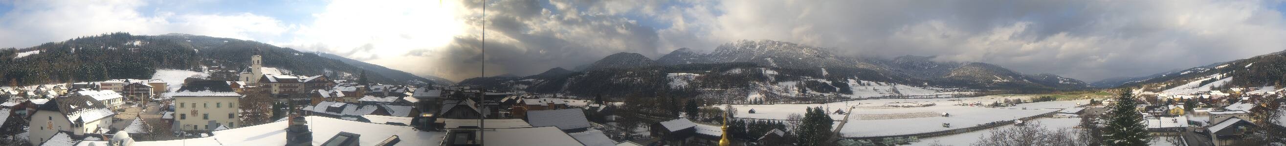 Archived image Webcam View from hotel Herrschaftstaverne (Haus im Ennstal, Styria)