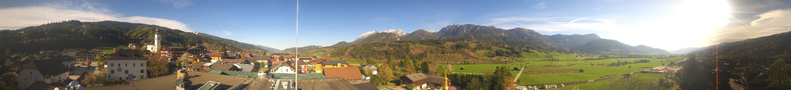 Archived image Webcam View from hotel Herrschaftstaverne (Haus im Ennstal, Styria)