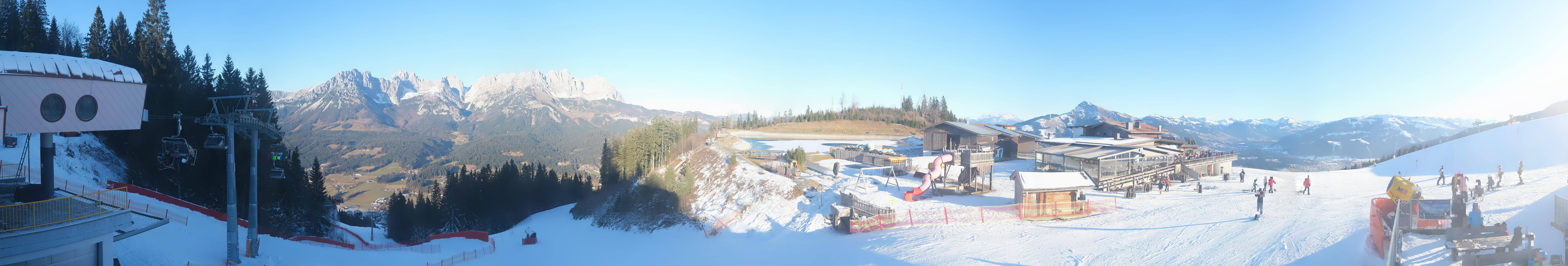 Archiv Foto Webcam Panoramasicht SkiWelt Wilder Kaiser: Astberg