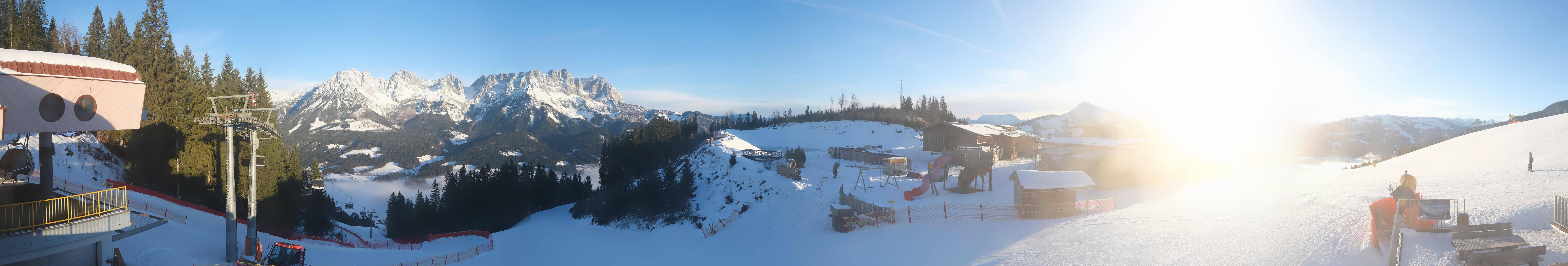 Archiv Foto Webcam Panoramasicht SkiWelt Wilder Kaiser: Astberg