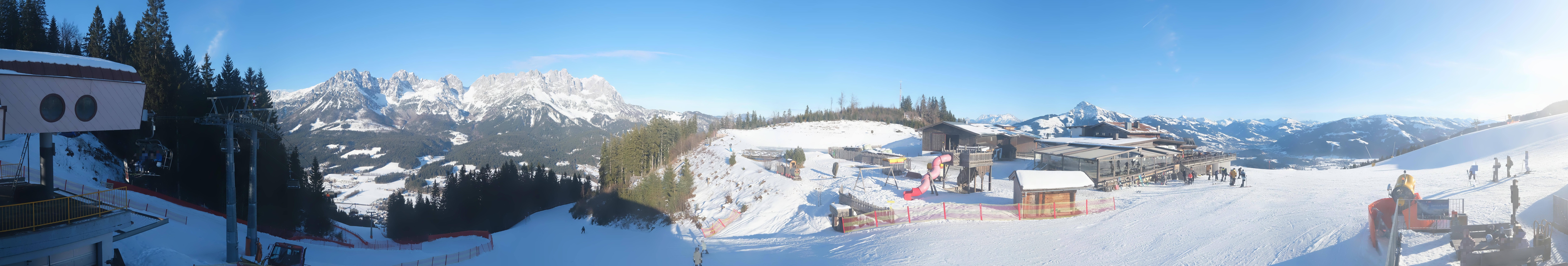 Archiv Foto Webcam Panoramasicht SkiWelt Wilder Kaiser: Astberg