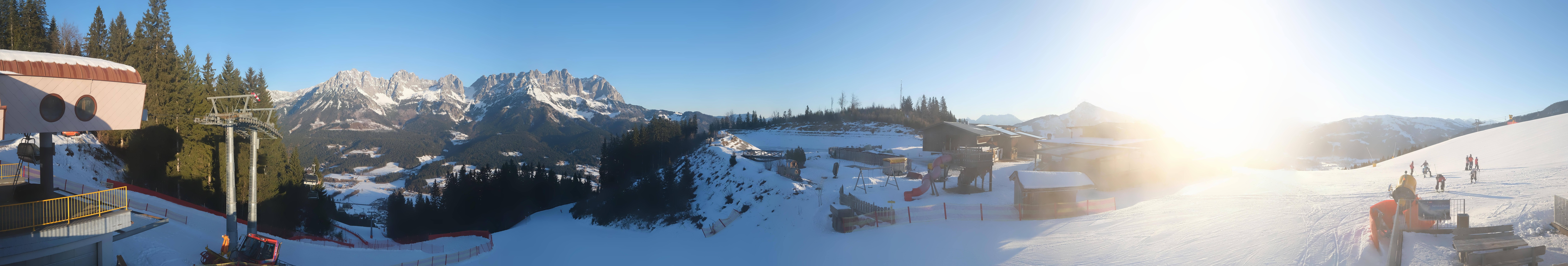 Archiv Foto Webcam Panoramasicht SkiWelt Wilder Kaiser: Astberg