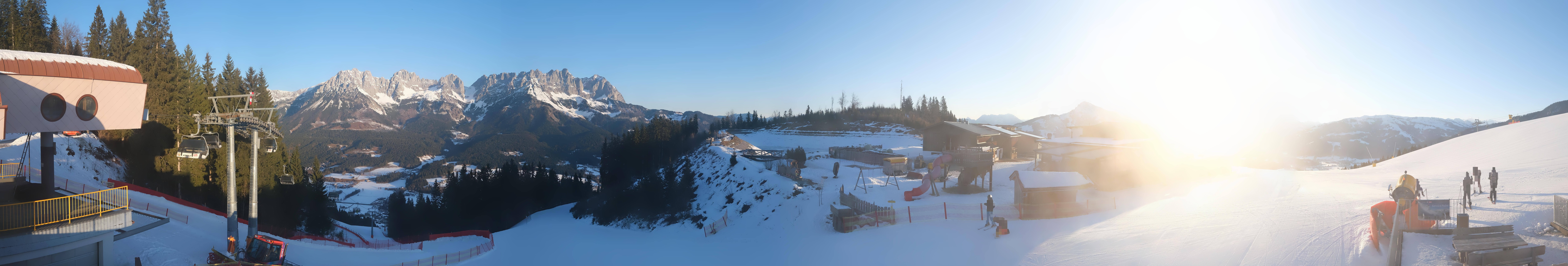 Archiv Foto Webcam Panoramasicht SkiWelt Wilder Kaiser: Astberg