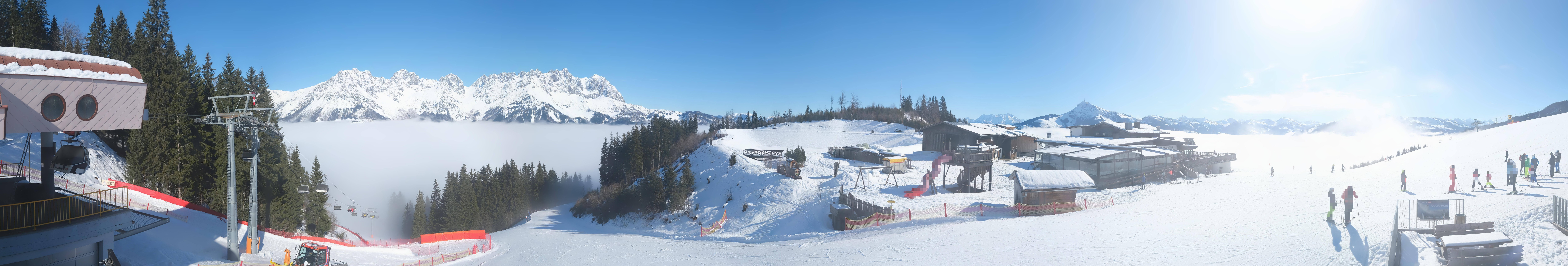 Archiv Foto Webcam Panoramasicht SkiWelt Wilder Kaiser: Astberg