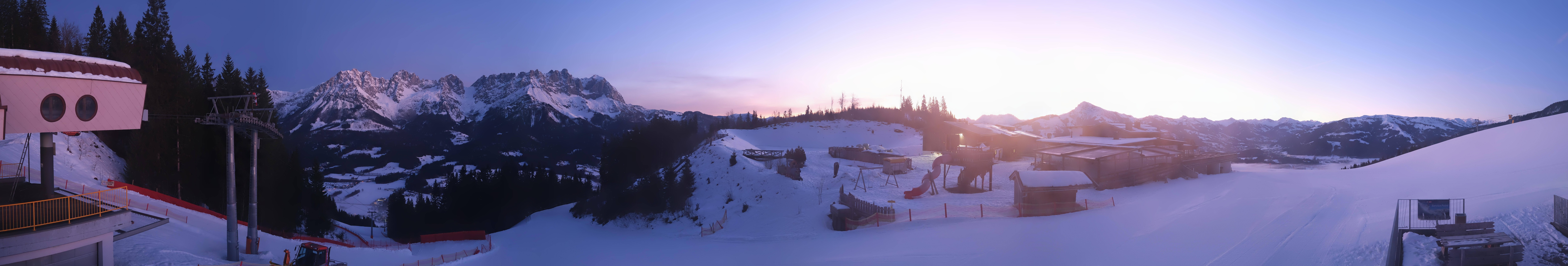 Archived image Webcam View of the Astberg in SkiWelt Wilder Kaiser