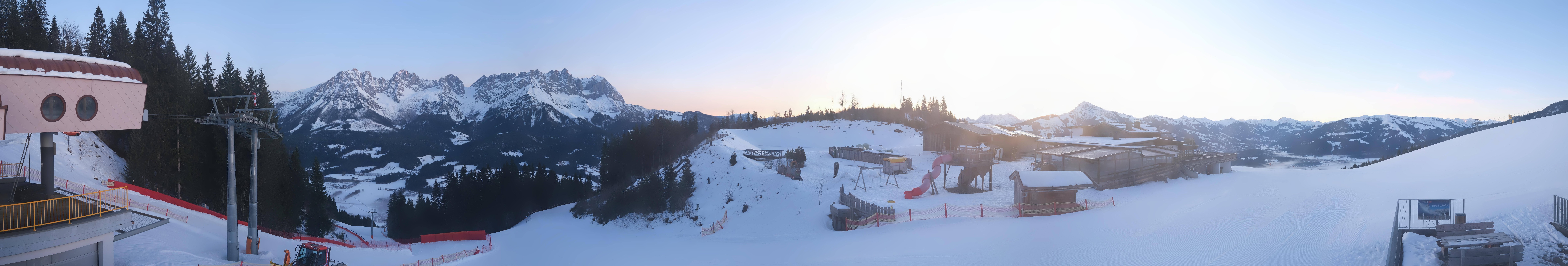 Archived image Webcam View of the Astberg in SkiWelt Wilder Kaiser