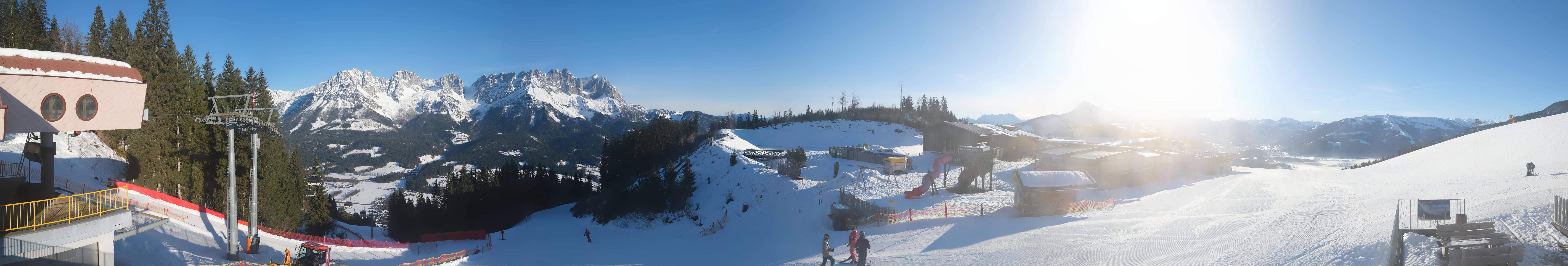 Archived image Webcam View of the Astberg in SkiWelt Wilder Kaiser