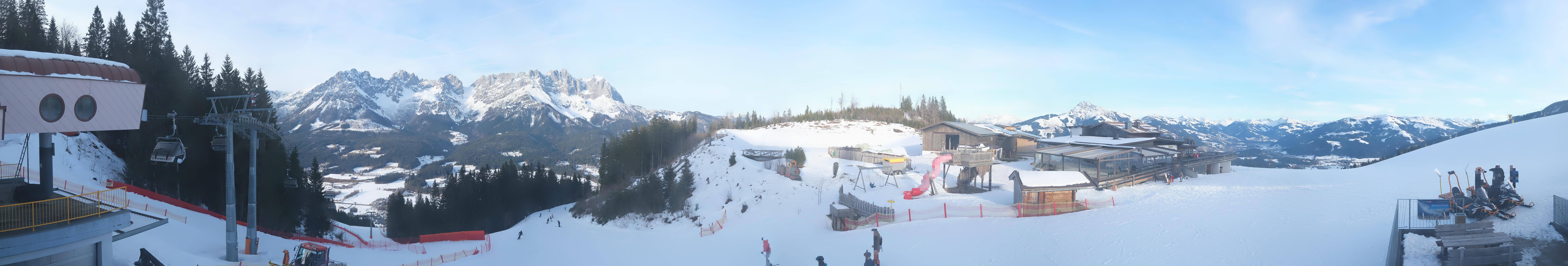 Archived image Webcam View of the Astberg in SkiWelt Wilder Kaiser