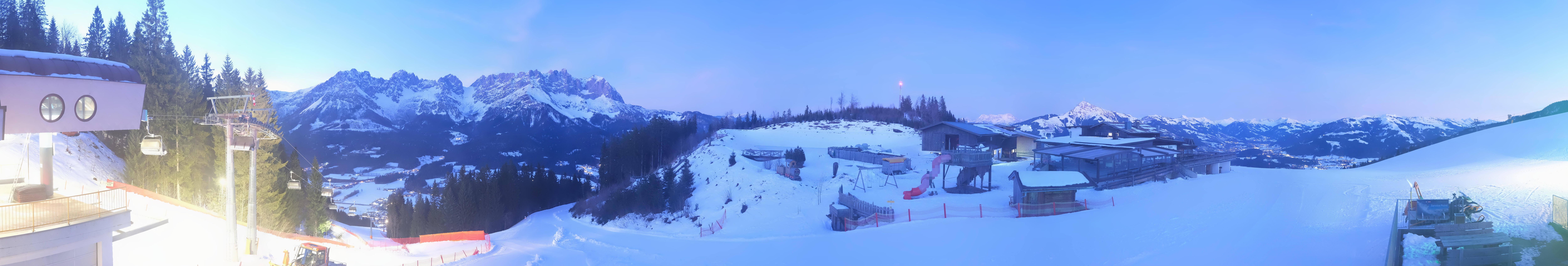 Archived image Webcam View of the Astberg in SkiWelt Wilder Kaiser