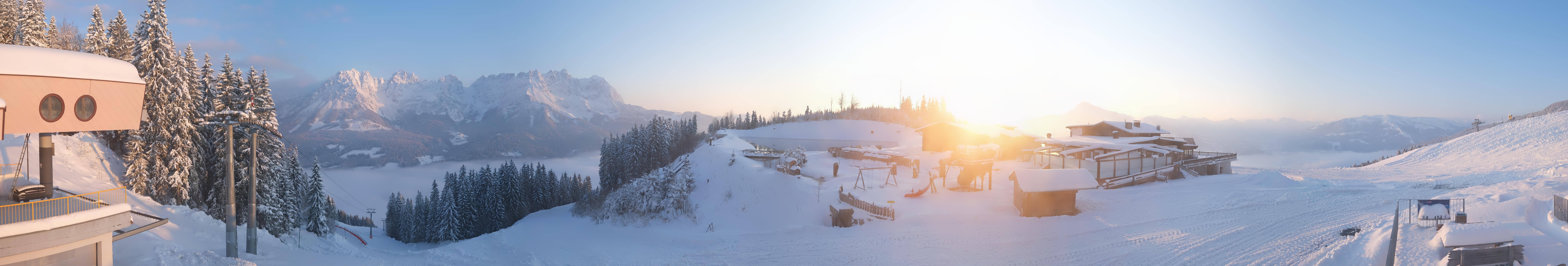 Archiv Foto Webcam Panoramasicht SkiWelt Wilder Kaiser: Astberg