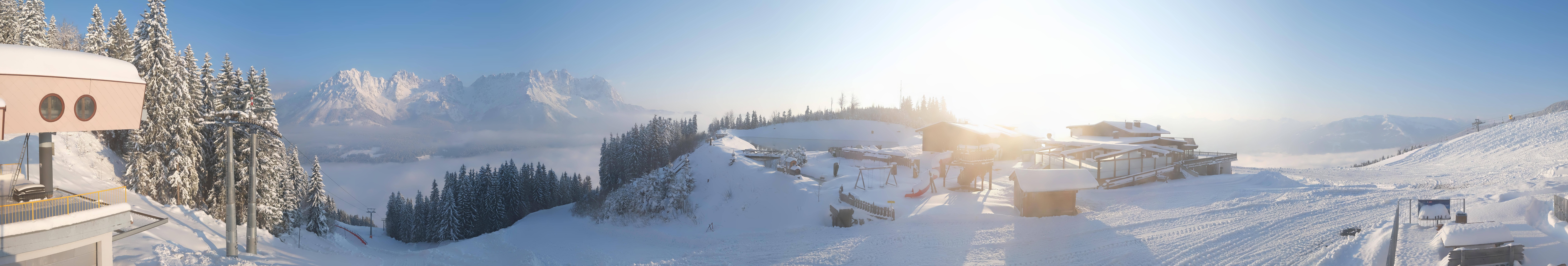 Archiv Foto Webcam Panoramasicht SkiWelt Wilder Kaiser: Astberg