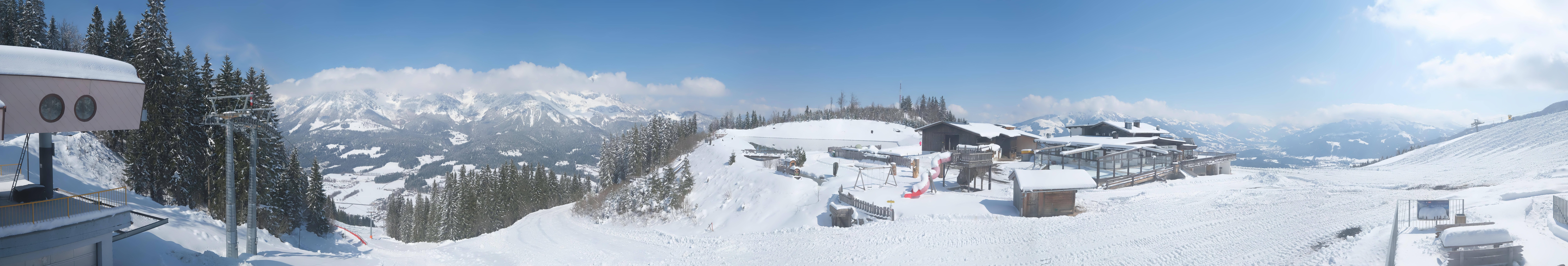 Archiv Foto Webcam Panoramasicht SkiWelt Wilder Kaiser: Astberg