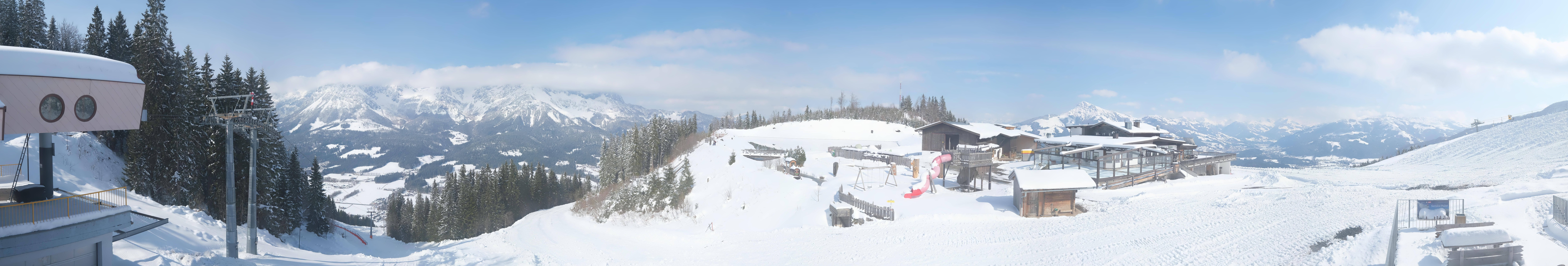Archiv Foto Webcam Panoramasicht SkiWelt Wilder Kaiser: Astberg