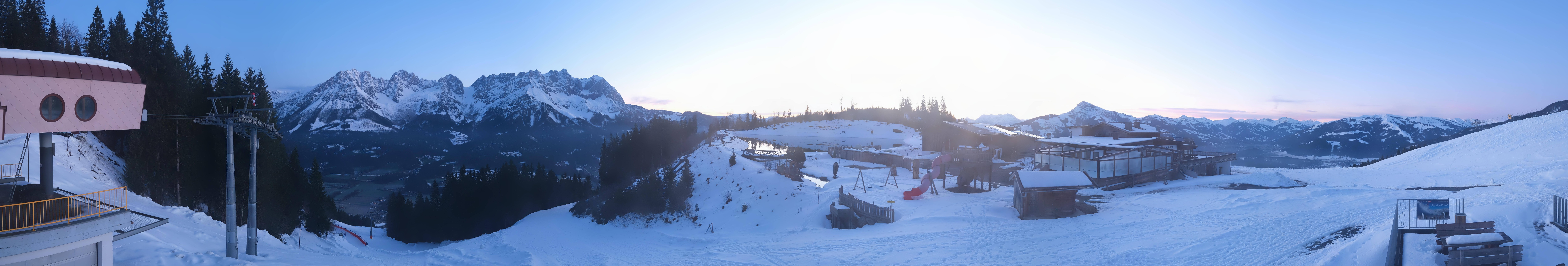 Archiv Foto Webcam Panoramasicht SkiWelt Wilder Kaiser: Astberg