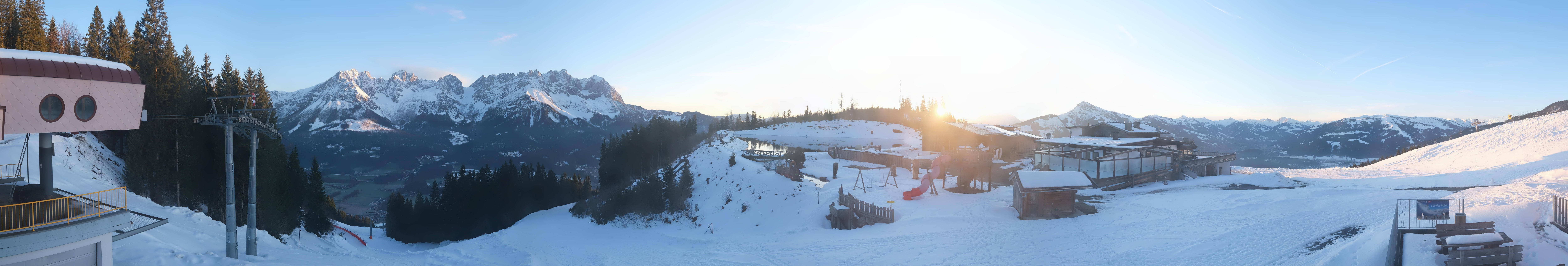 Archiv Foto Webcam Panoramasicht SkiWelt Wilder Kaiser: Astberg