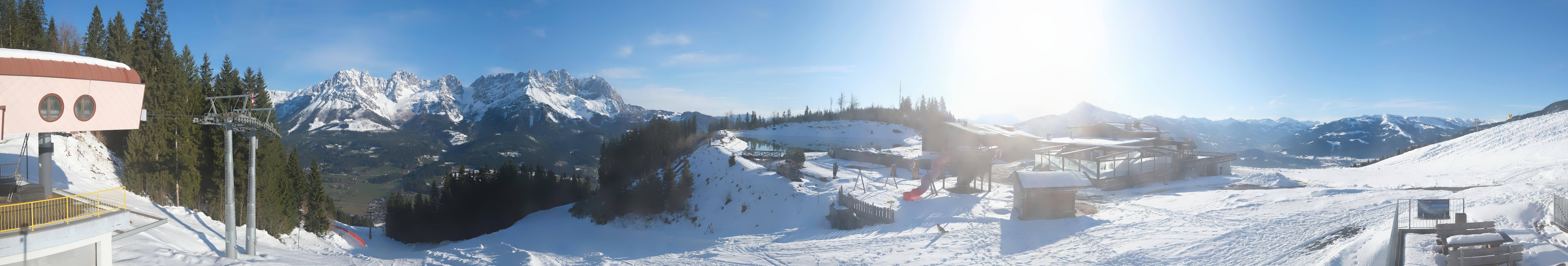 Archiv Foto Webcam Panoramasicht SkiWelt Wilder Kaiser: Astberg