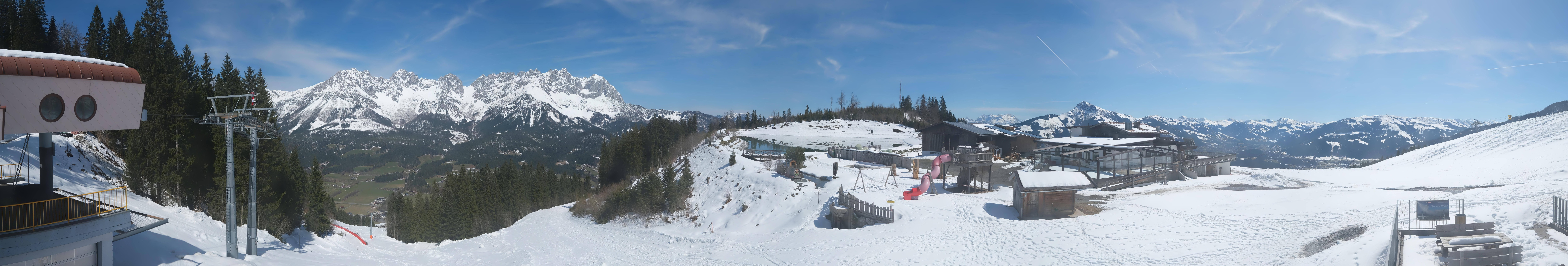 Archiv Foto Webcam Panoramasicht SkiWelt Wilder Kaiser: Astberg