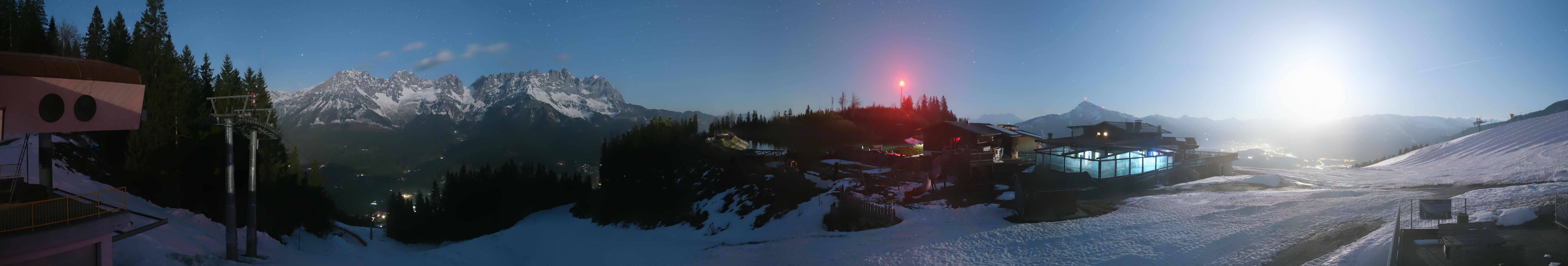 Archived image Webcam View of the Astberg in SkiWelt Wilder Kaiser