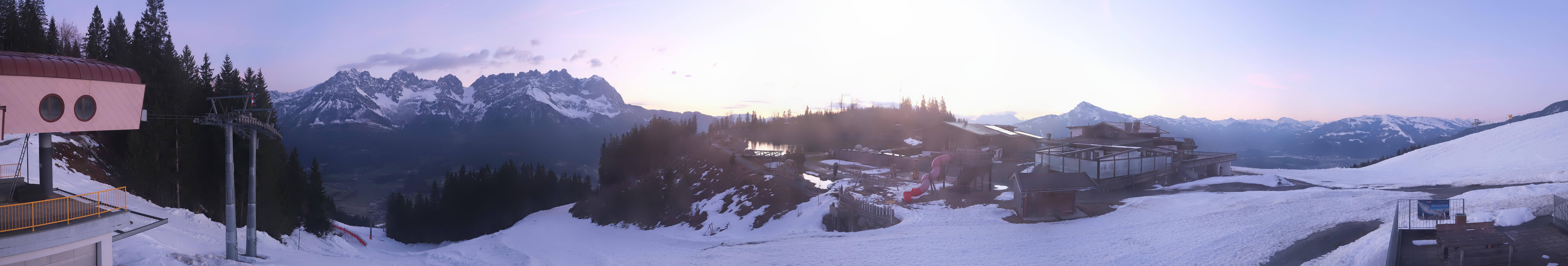 Archived image Webcam View of the Astberg in SkiWelt Wilder Kaiser